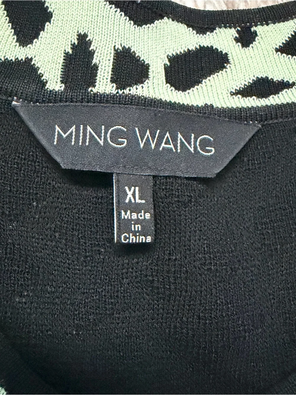 Ming Wang Jacket Knit Cardigan Black Women’s XL